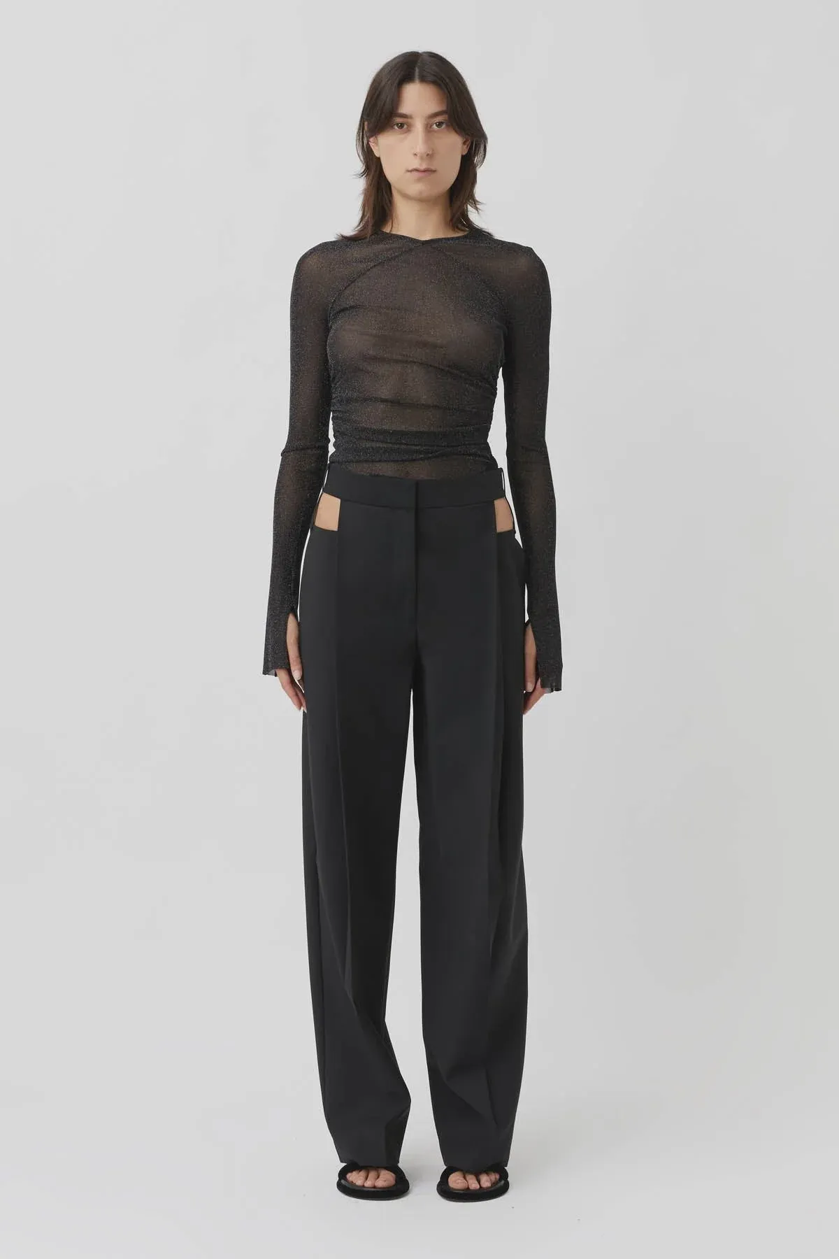 Alma Tailored Pant Black