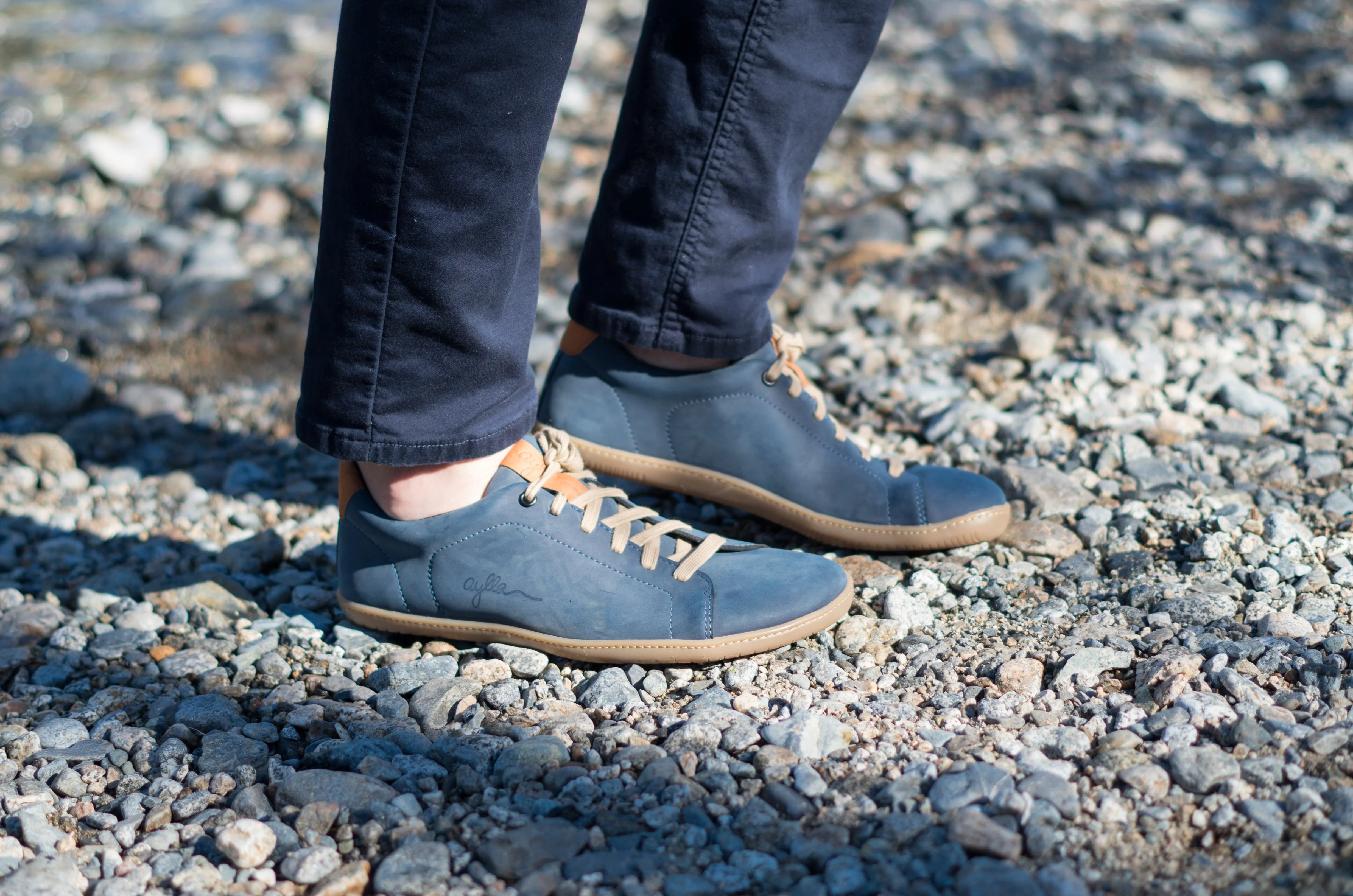 AYLLA BAREFOOT SNEAKER KECK VEGAN MENS - BLUE 🌱