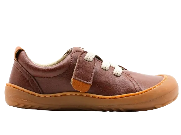 AYLLA BAREFOOT VEGAN SNEAKER KECK KIDS - BROWN 🌱