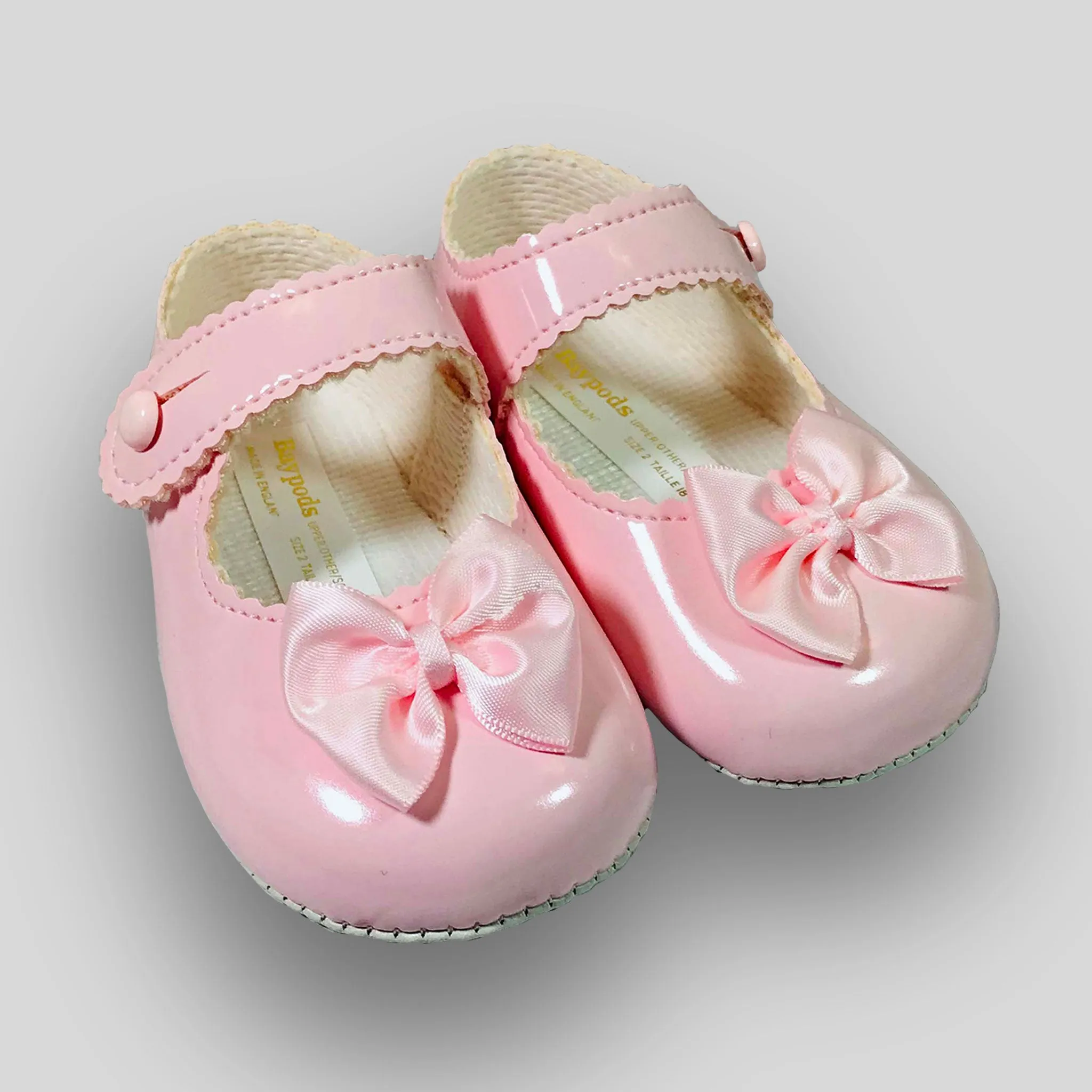 Baby Girl Shoes Baypods Soft Sole Pink Crib Shoes