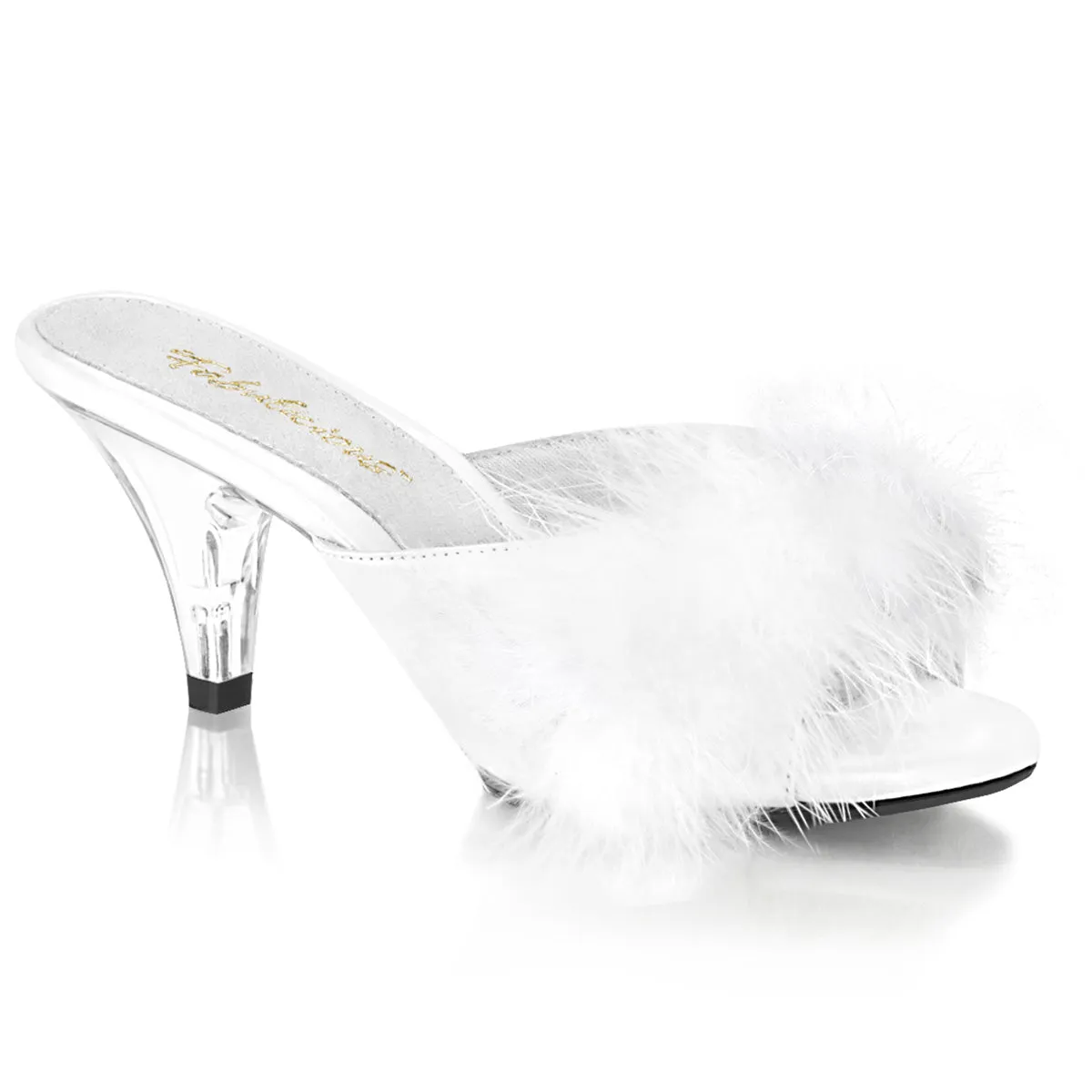 BELLE-301F Fabulicious 3" Belle White Sexy Shoes (High Heels)