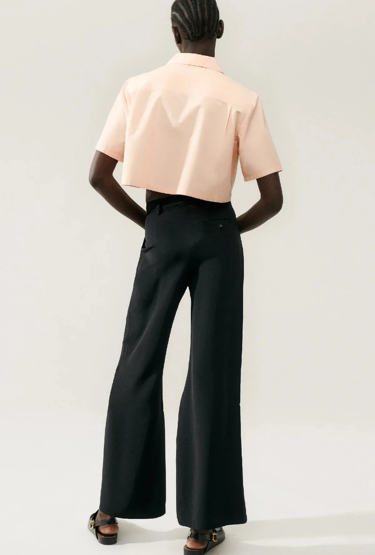 CDC Pleated Pants Black