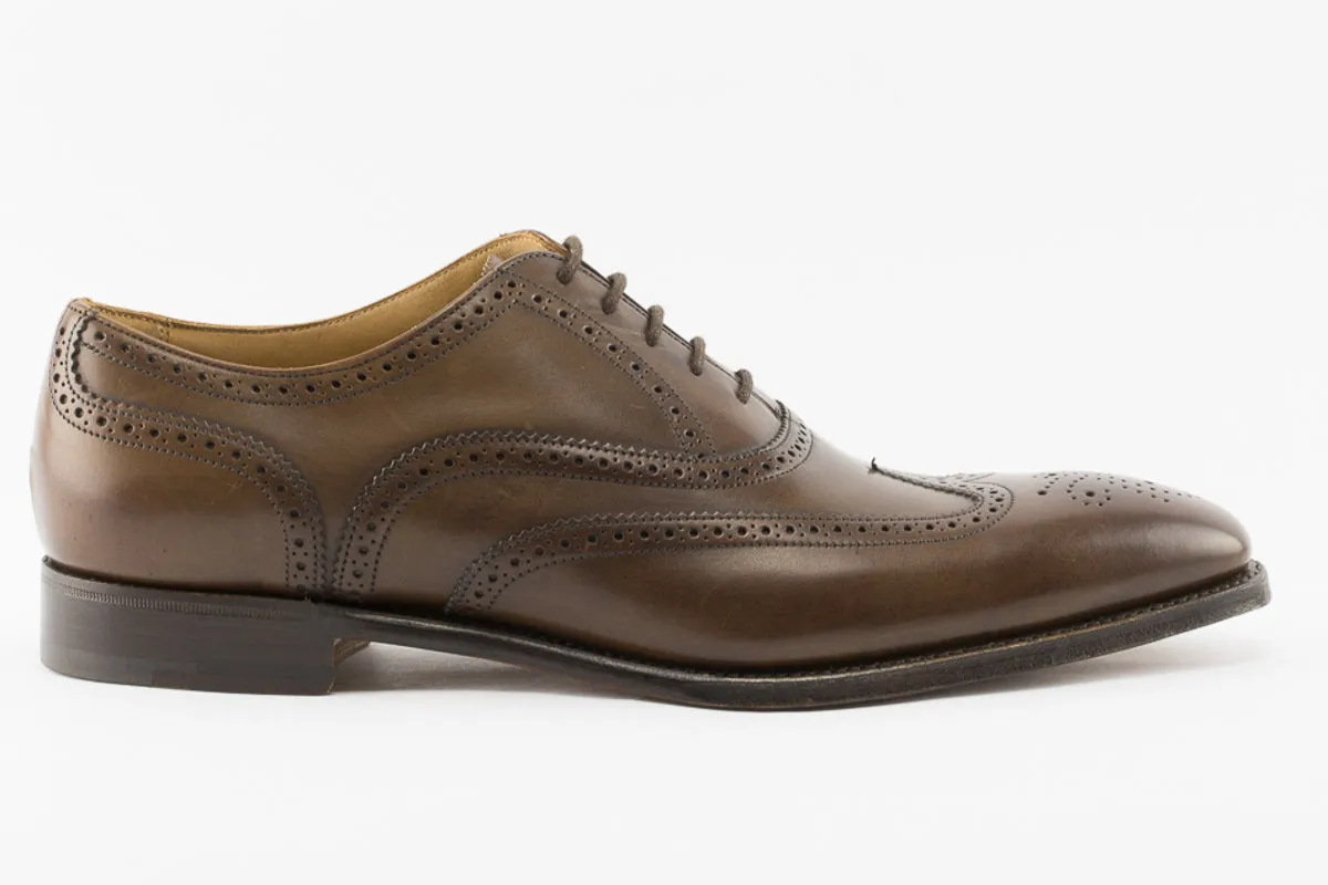 Cheaney Edinburgh Wing Brogue in Burnished Mocha