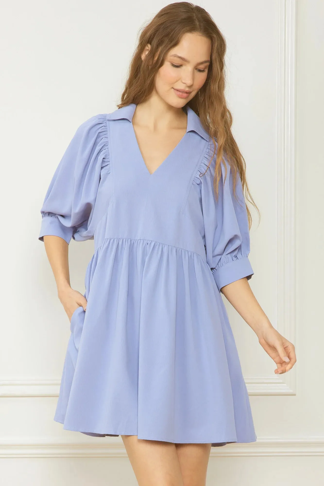 Collared Midi Dress