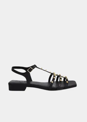 Dansi Chic Valentino Inspired Black Sandals