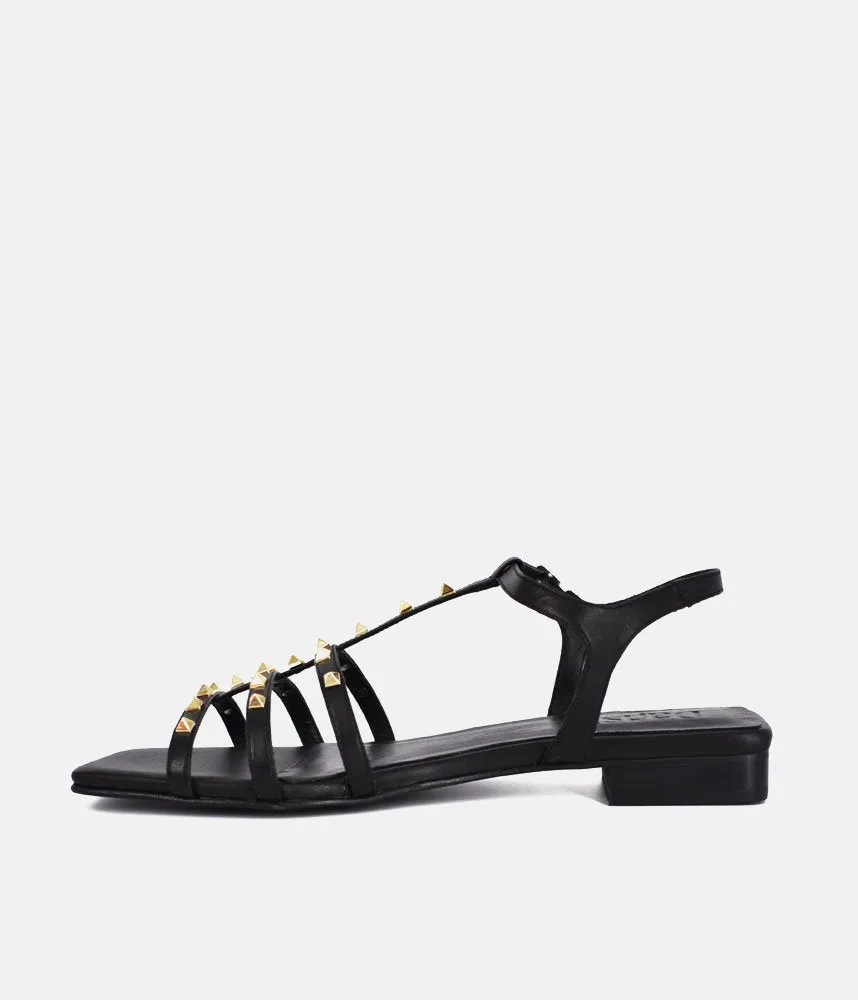 Dansi Chic Valentino Inspired Black Sandals