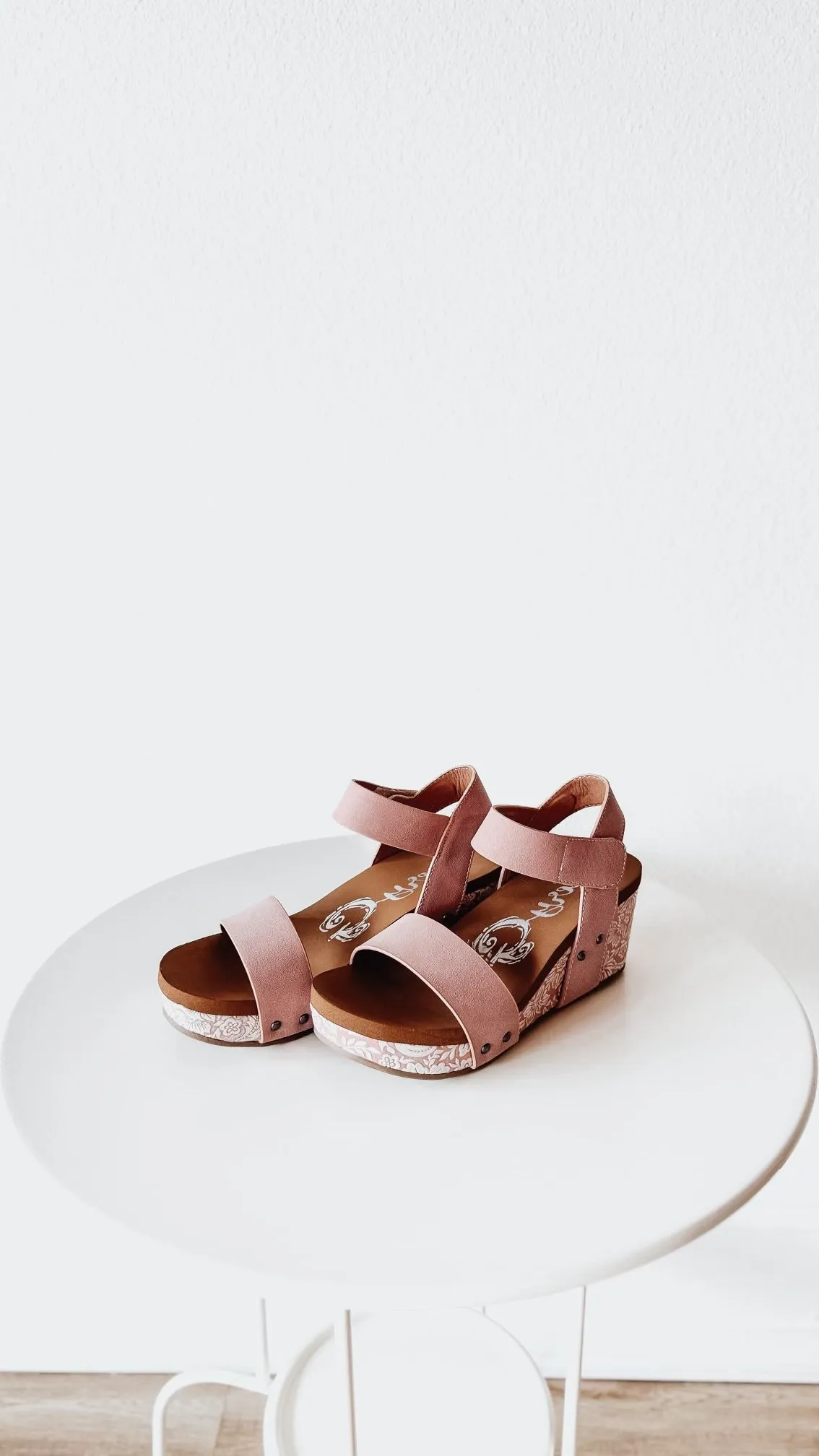 Devon Blush Platform Wedges