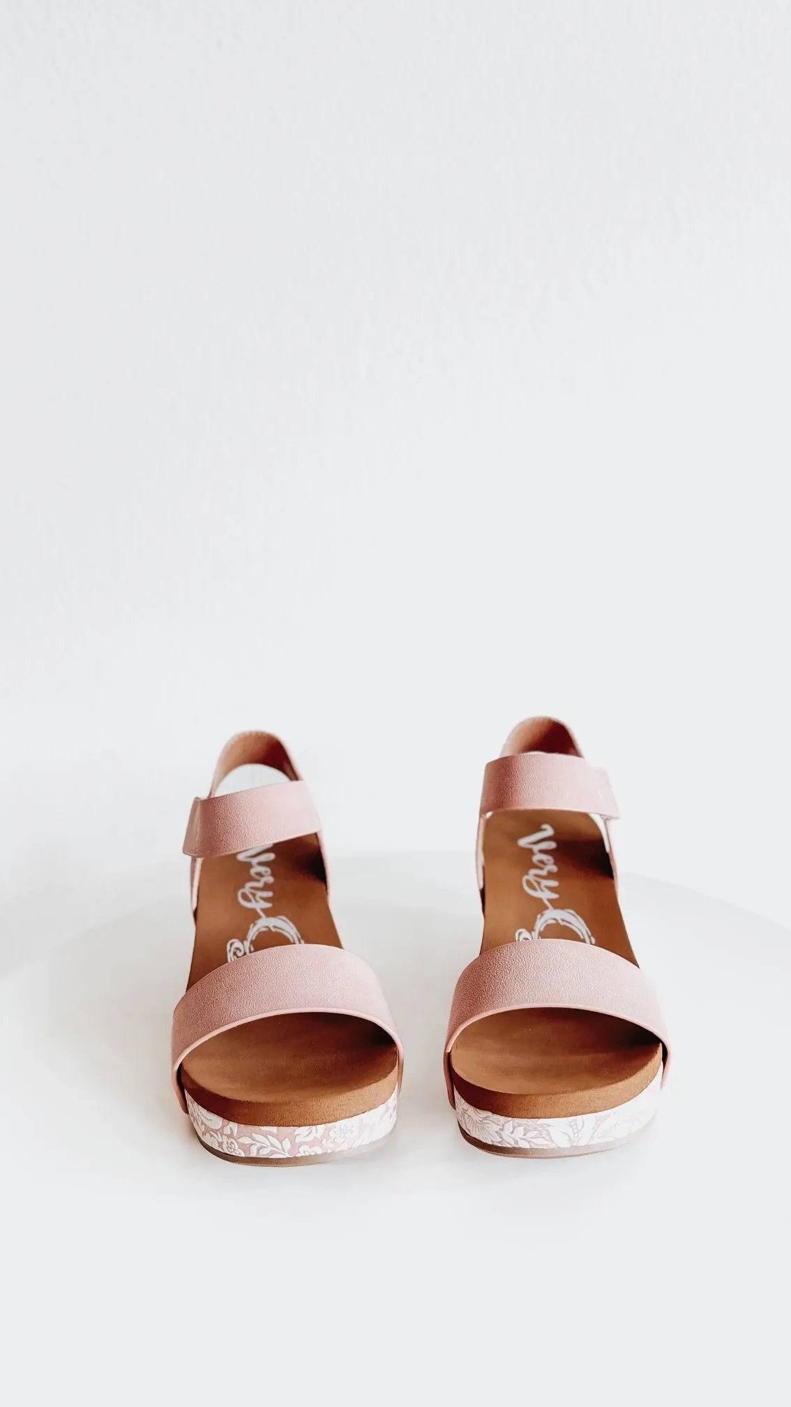 Devon Blush Platform Wedges