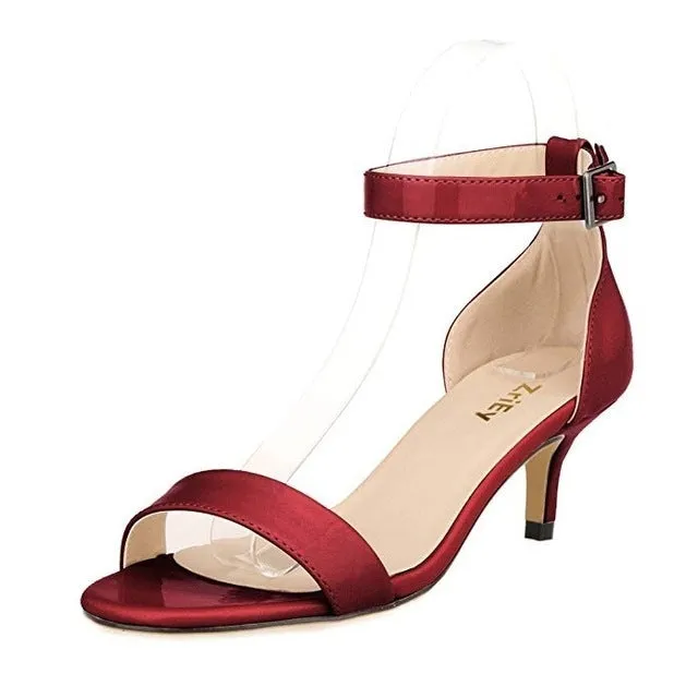 Fashionable Candy Colored Patent Leather Women's Sandals