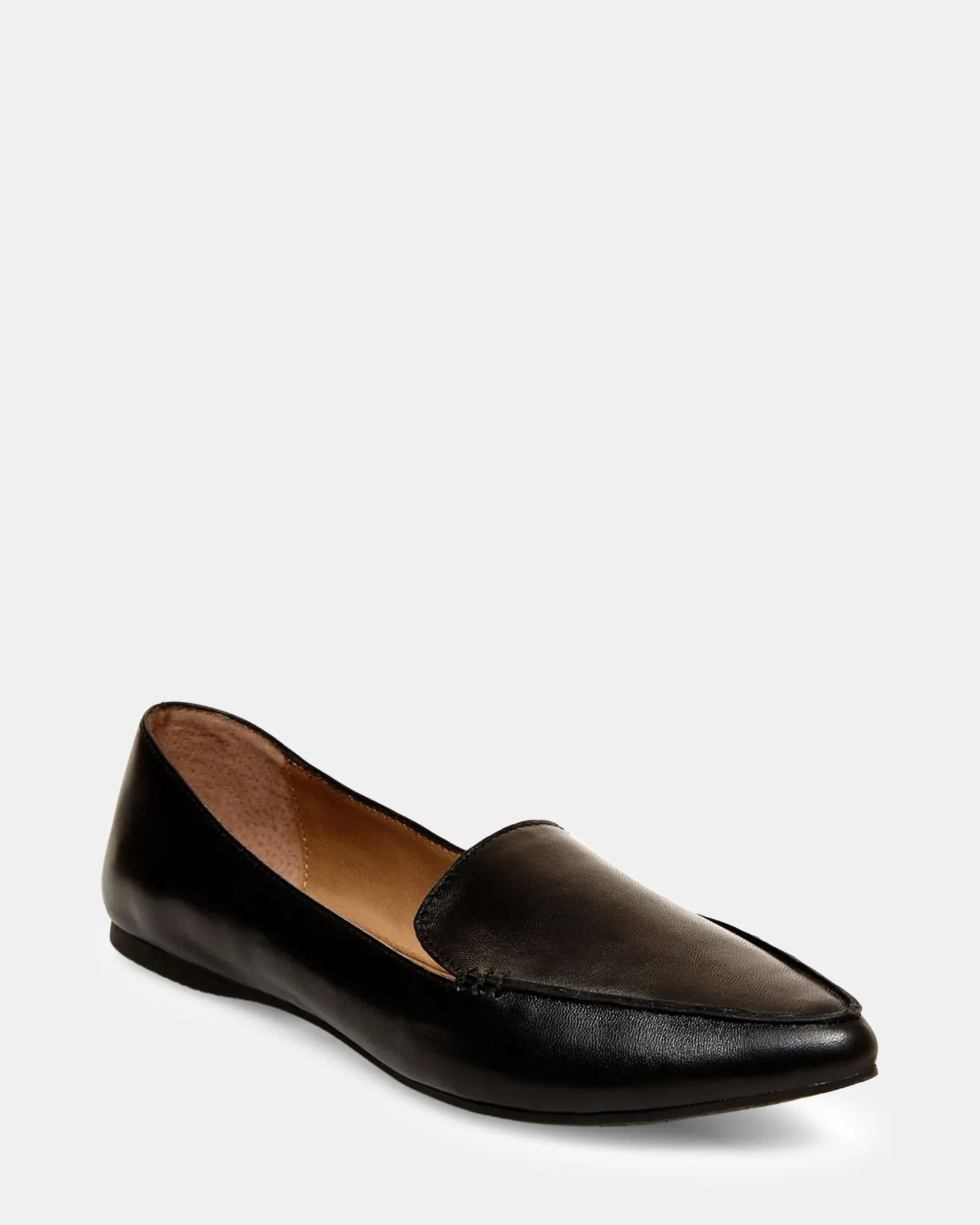 FEATHER BLACK LEATHER