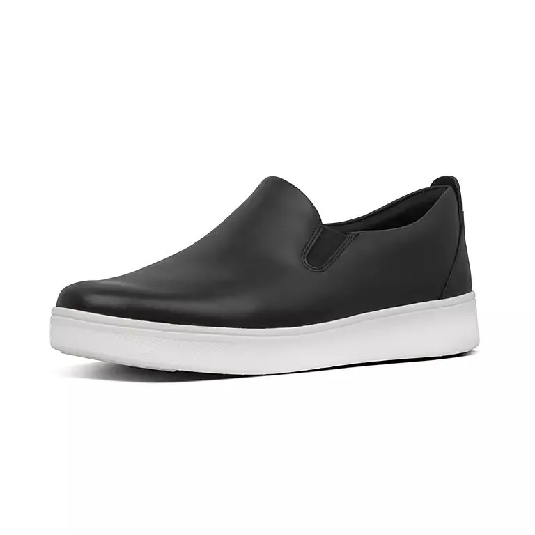 Fitflop Rally Leather Slip on Skate Sneakers