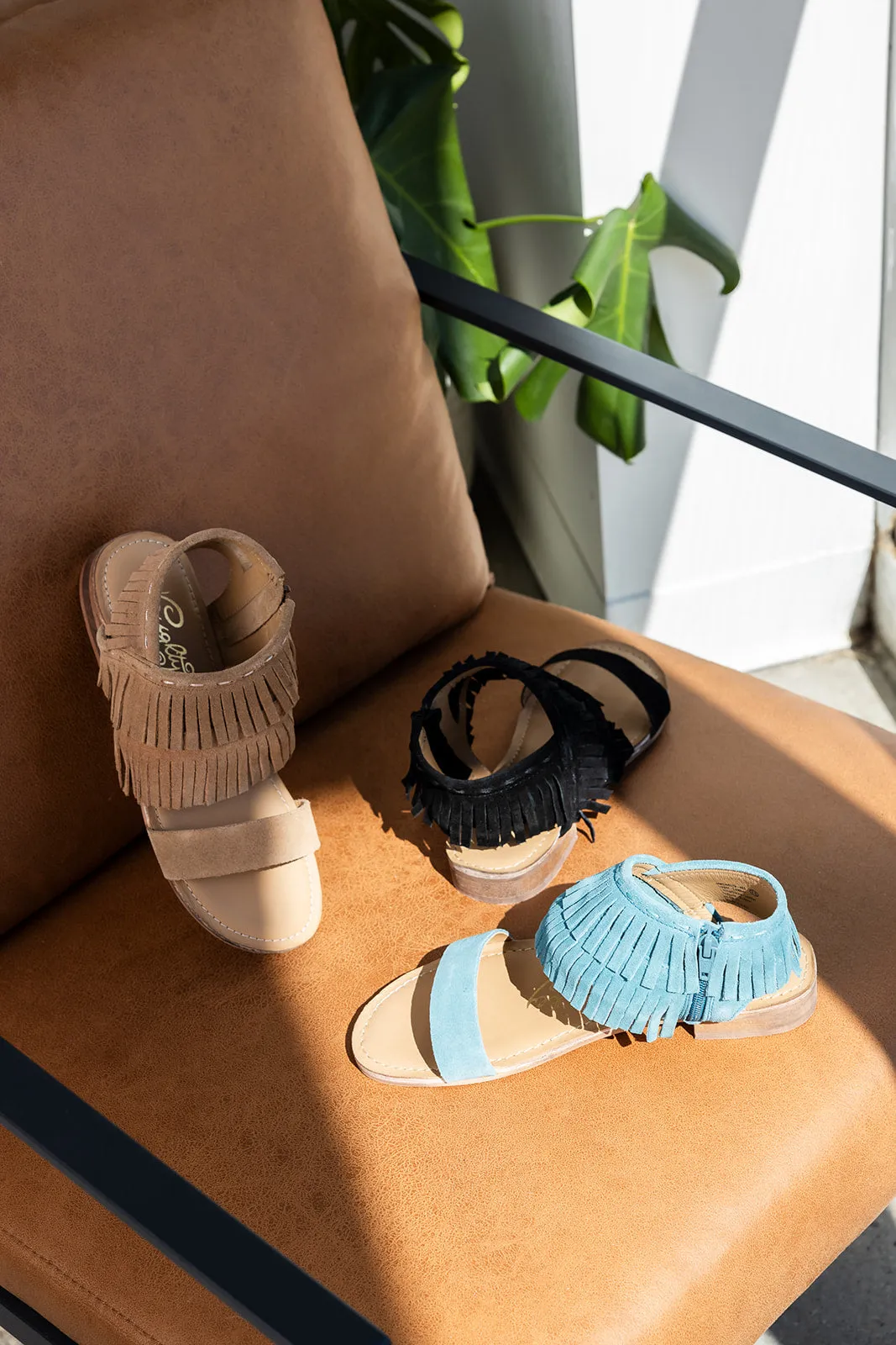 Fringe Star Sandal in Tan (Online Exclusive)