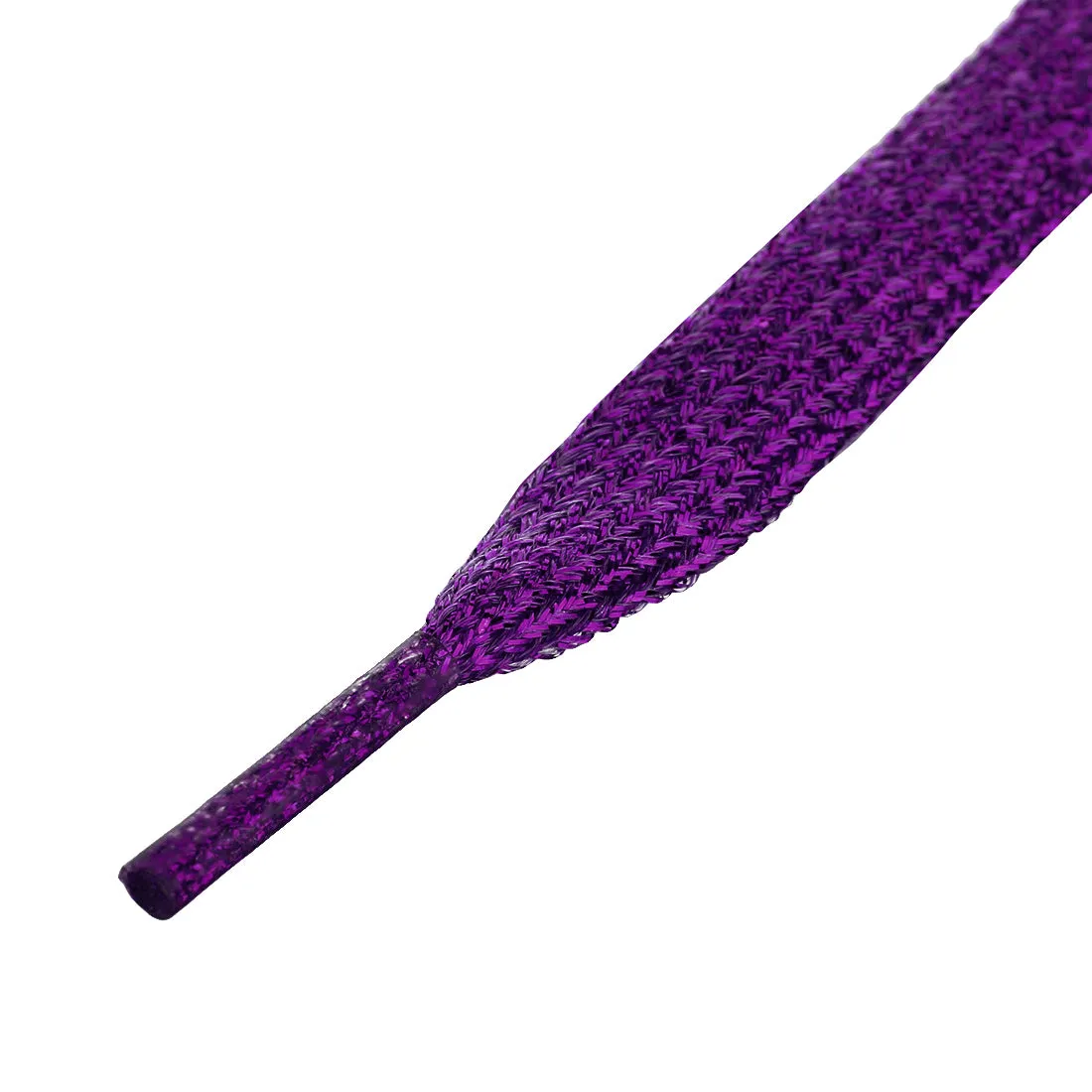 Glitter Shiny Metallic  Flat Sneakers Shoelace Strings