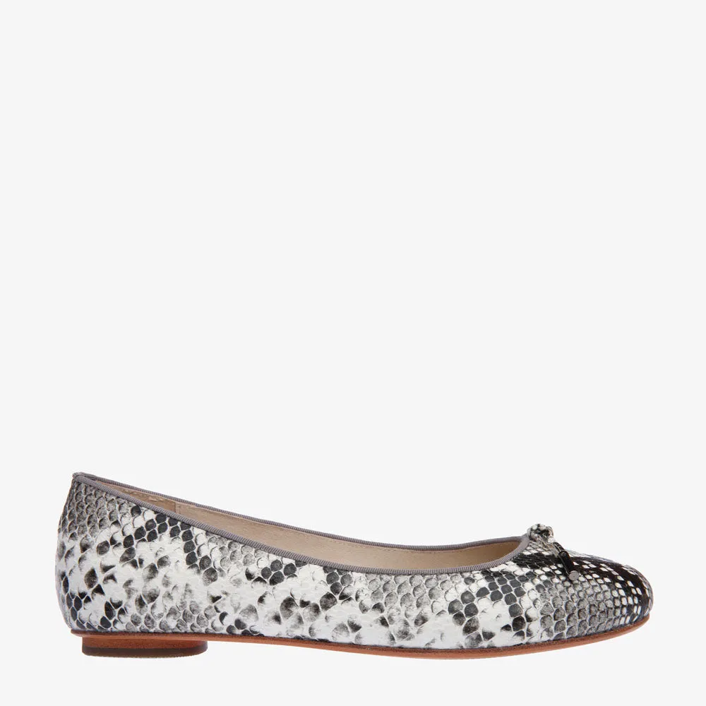 Grace Python Embossed Leather Ballet flat