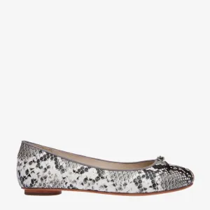 Grace Python Embossed Leather Ballet flat