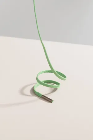 Grass Green | Flat Waxed Shoelaces