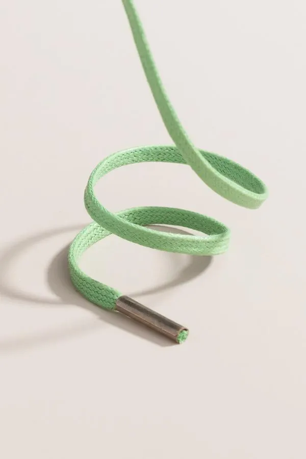 Grass Green | Flat Waxed Shoelaces