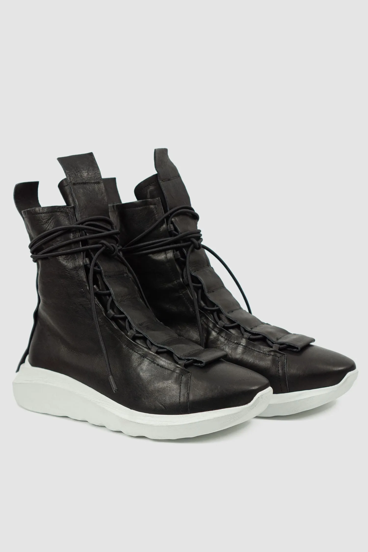 Hidden Lacing High Top Sock Sneakers