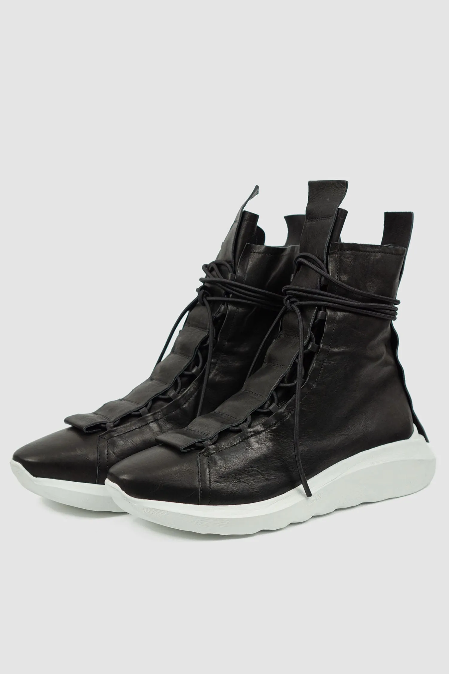Hidden Lacing High Top Sock Sneakers