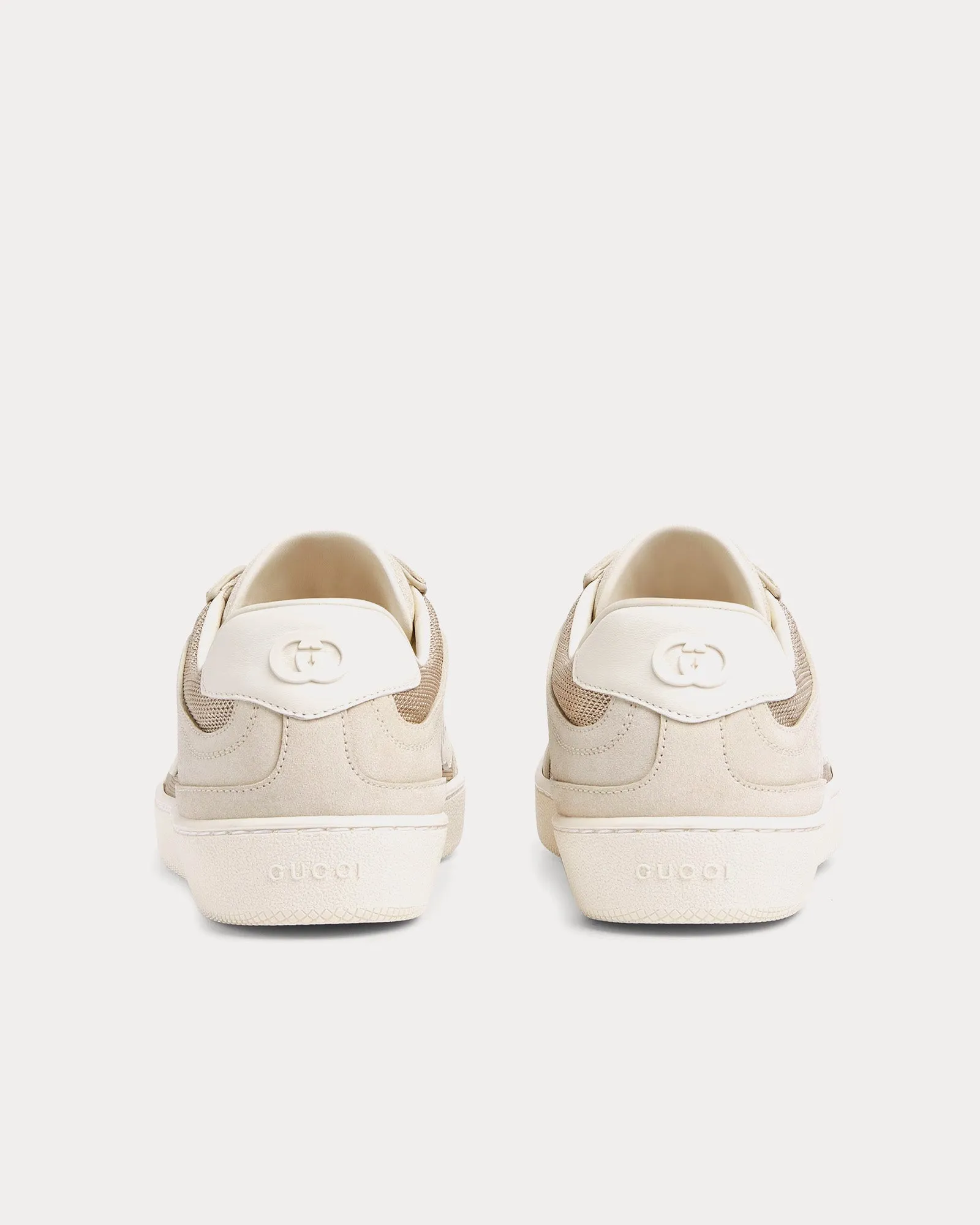 Interlocking G Suede Light Beige Low Top Sneakers
