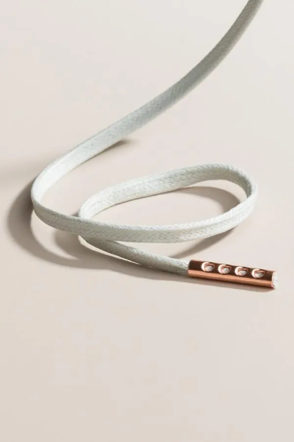 Light Grey | Flat Waxed Shoelaces