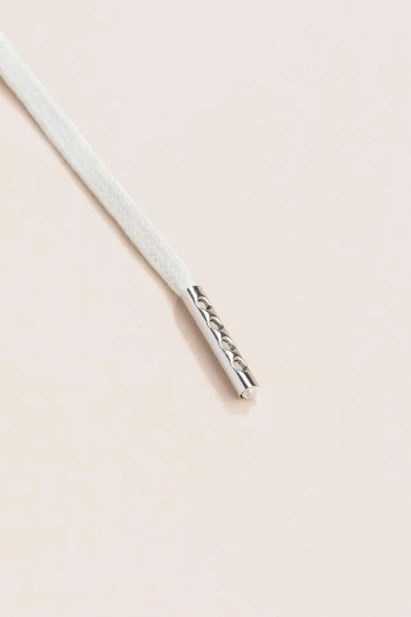 Light Grey | Flat Waxed Shoelaces