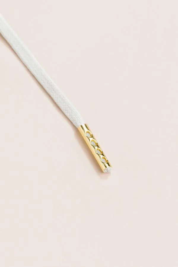 Light Grey | Flat Waxed Shoelaces