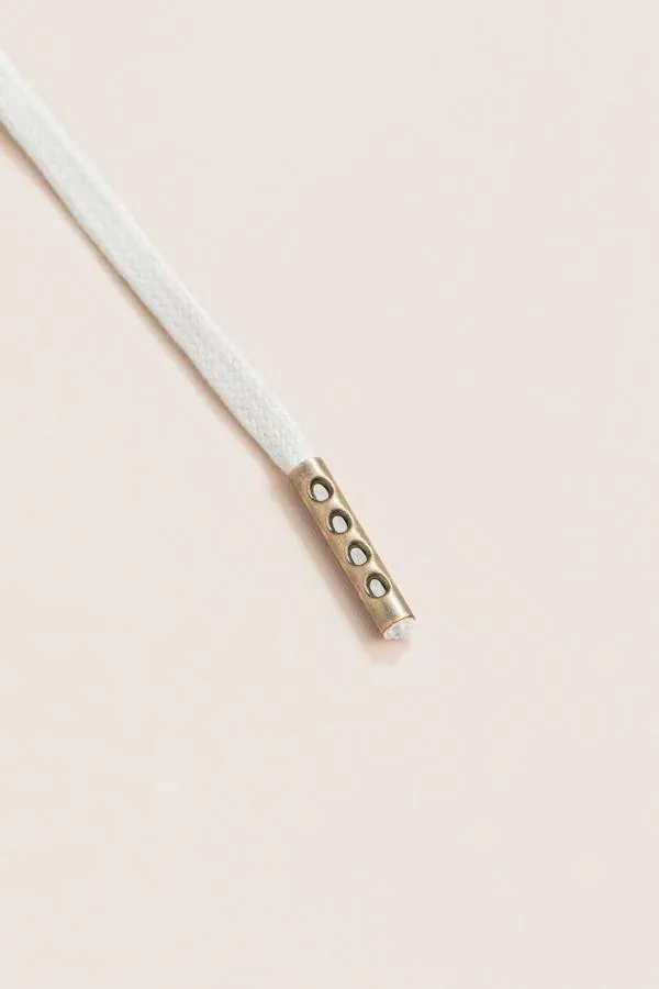 Light Grey | Flat Waxed Shoelaces