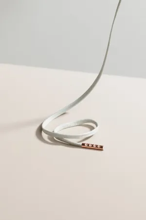 Light Grey | Flat Waxed Shoelaces