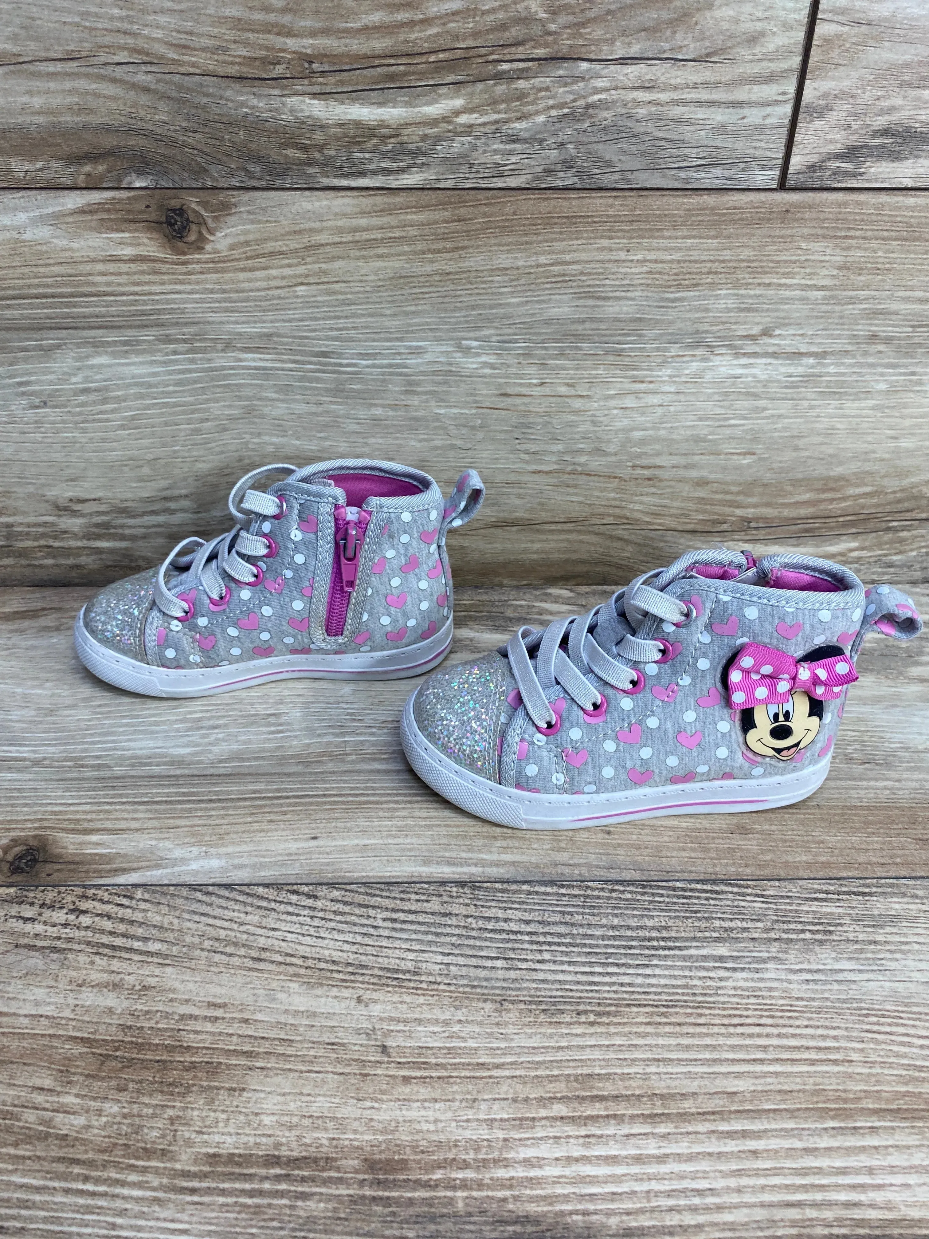 Minnie Mouse High Top Sneakers Grey sz 7c