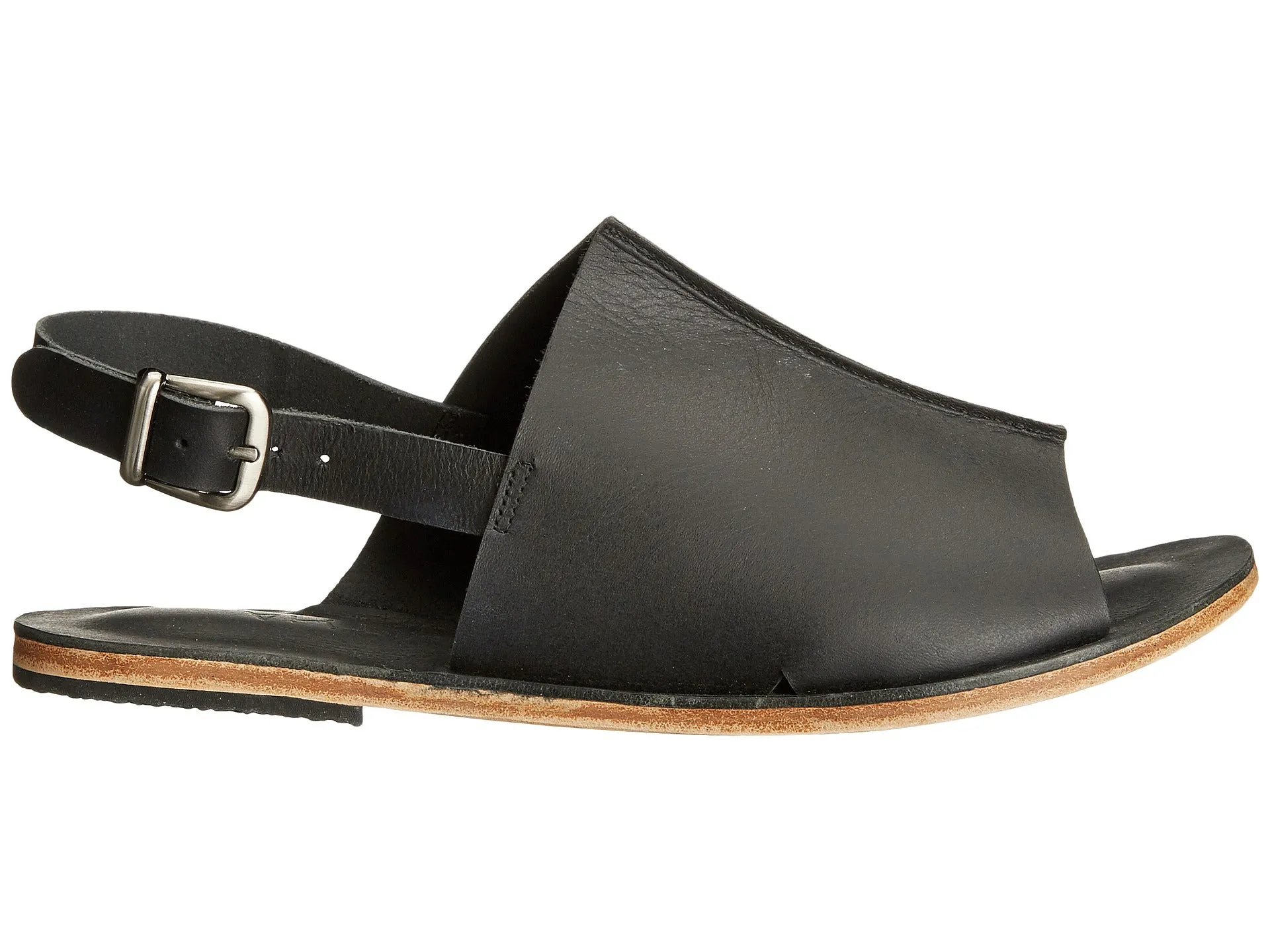 Montana Blvd - Back Strap Leather Mule | Black