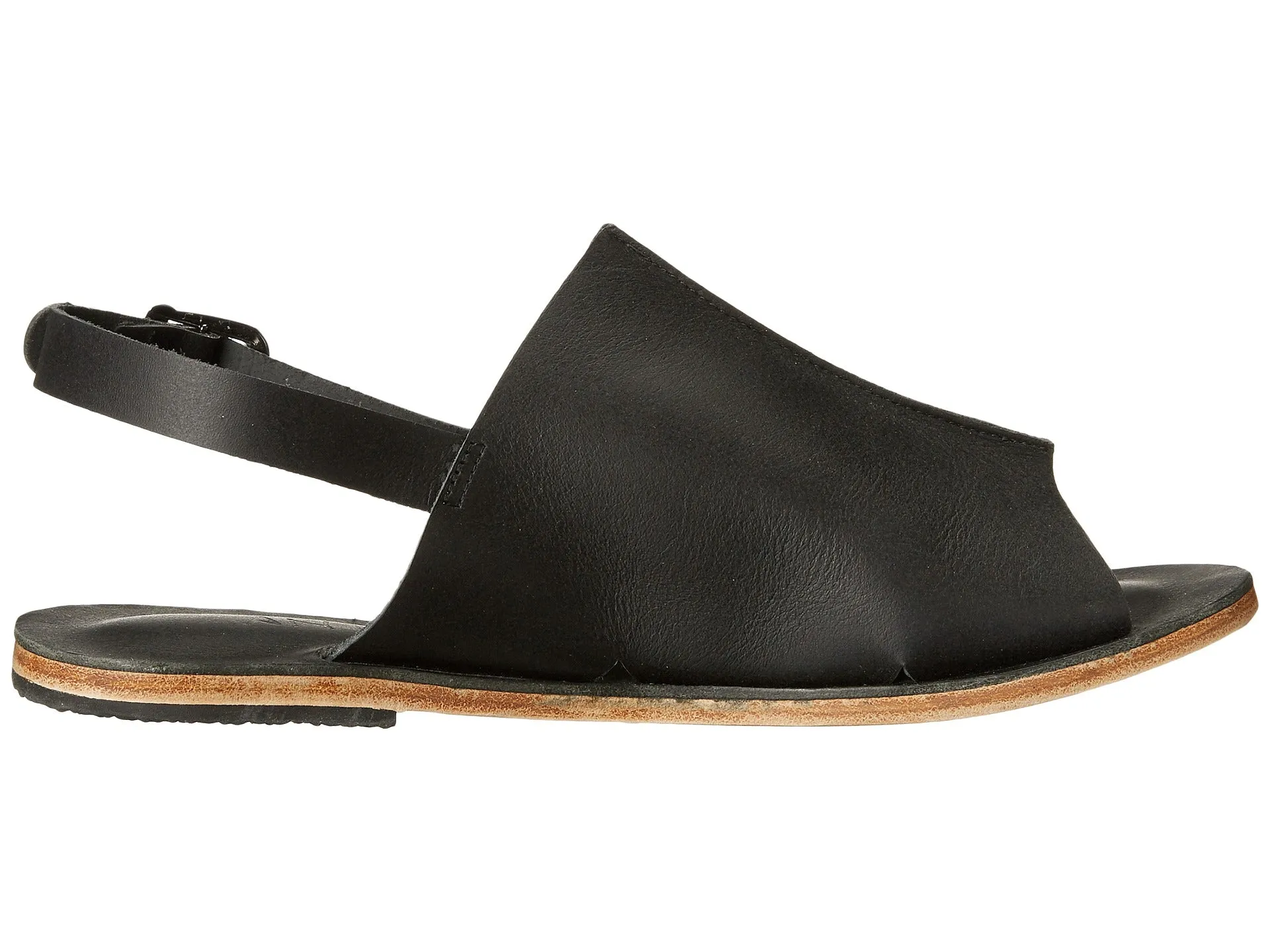 Montana Blvd - Back Strap Leather Mule | Black