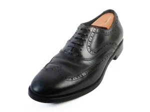 Salvatore Ferragamo Black Wingtip Oxfords
