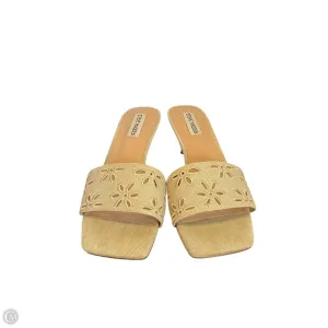 Sandals Heels Kitten By Steve Madden In Tan, Size: 10