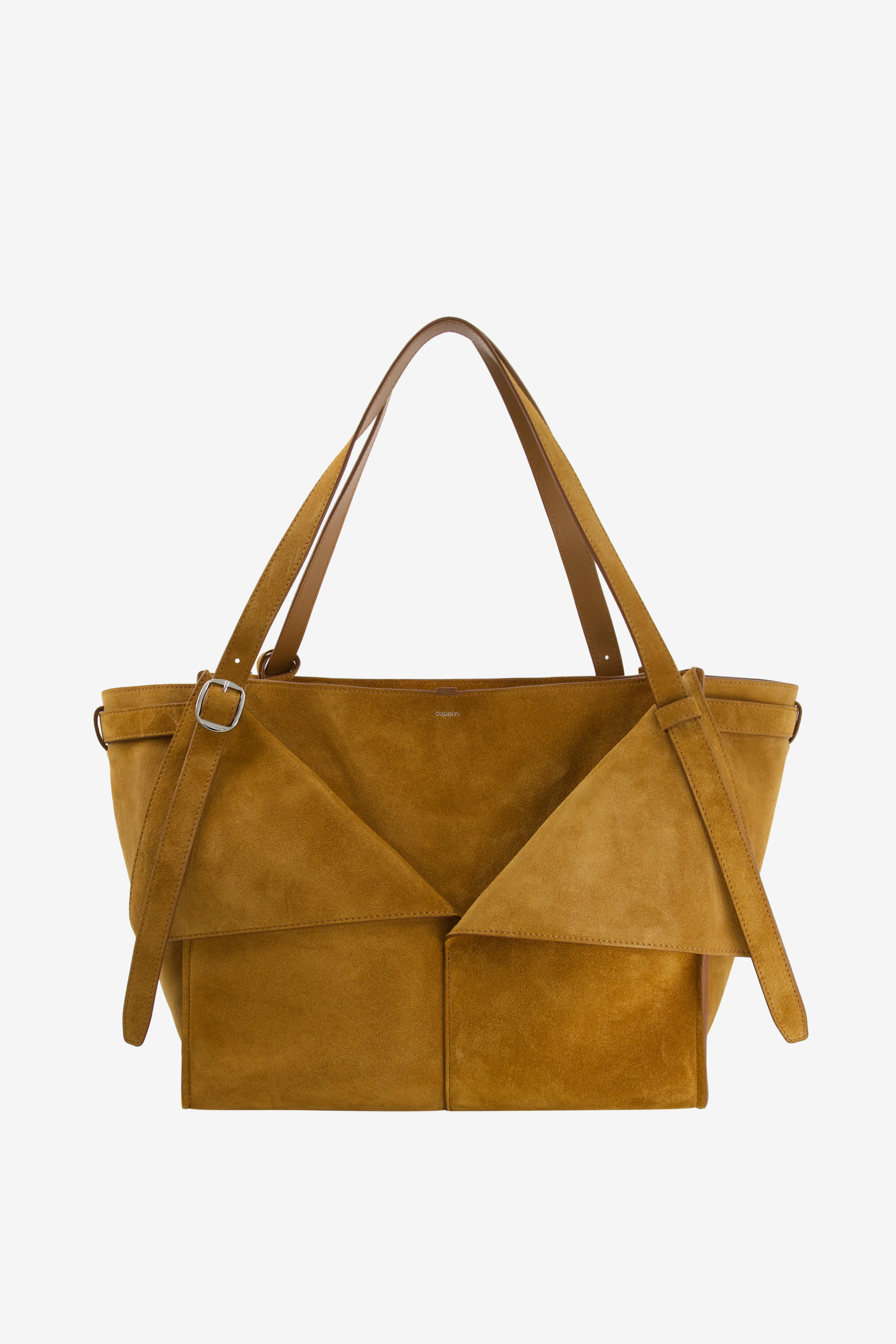 Suede Belt Cabas Bag