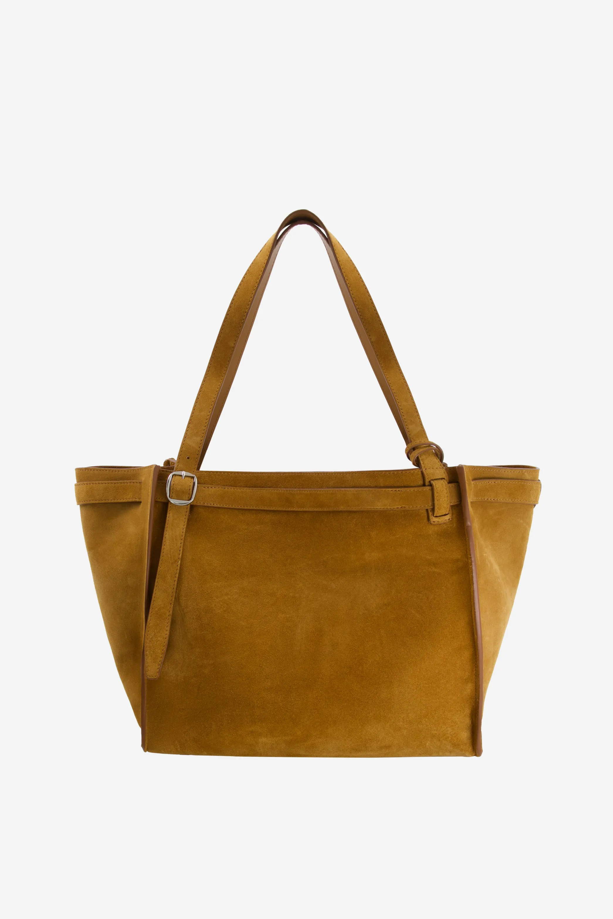 Suede Belt Cabas Bag