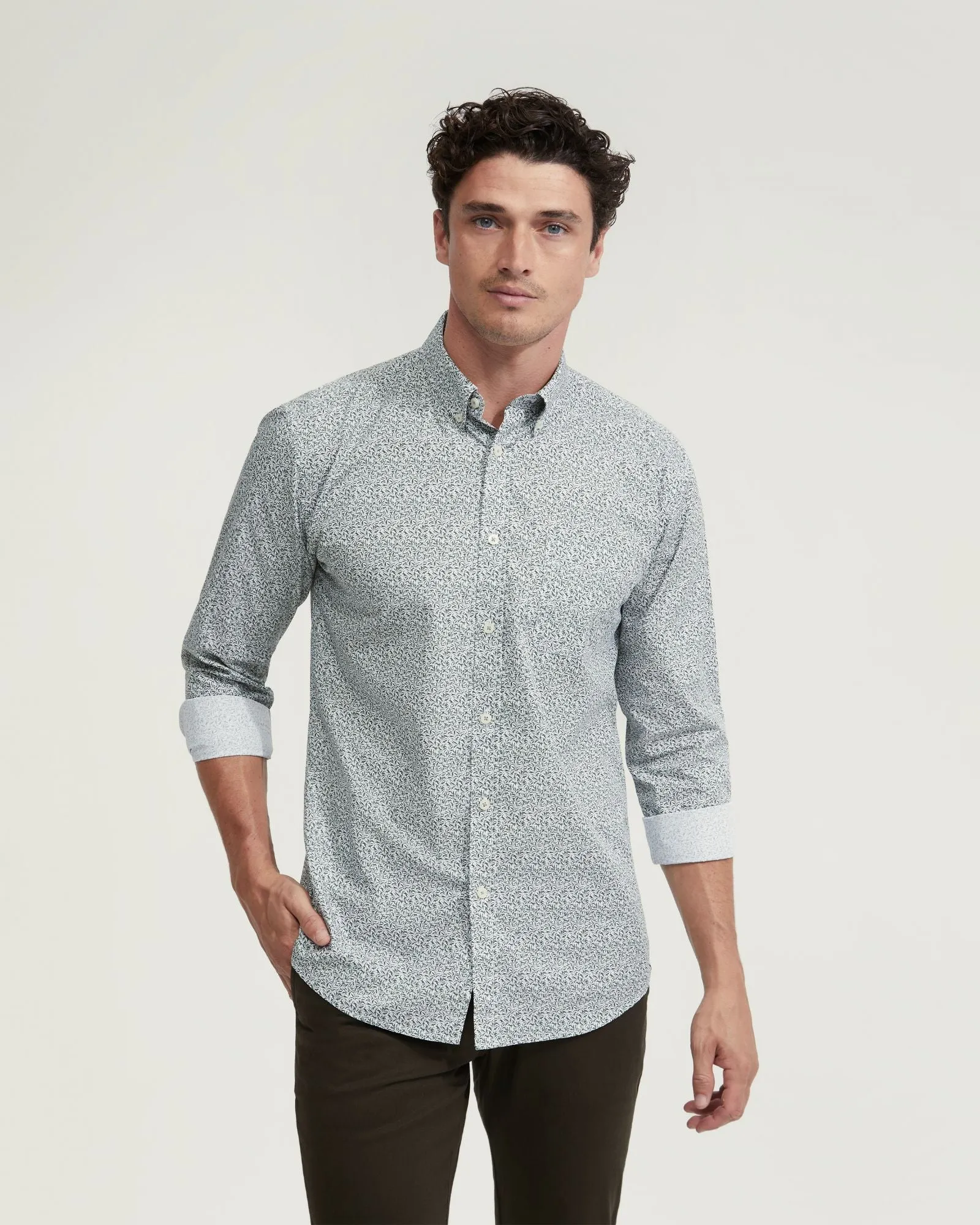 Uxbridge Printed Cotton Shirt