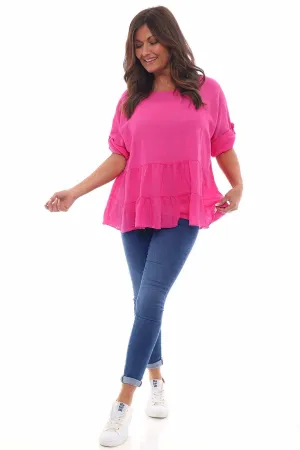 Velletri Cotton Top Fuchsia