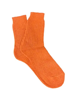 West of Ireland Cashmere Socks | Orange