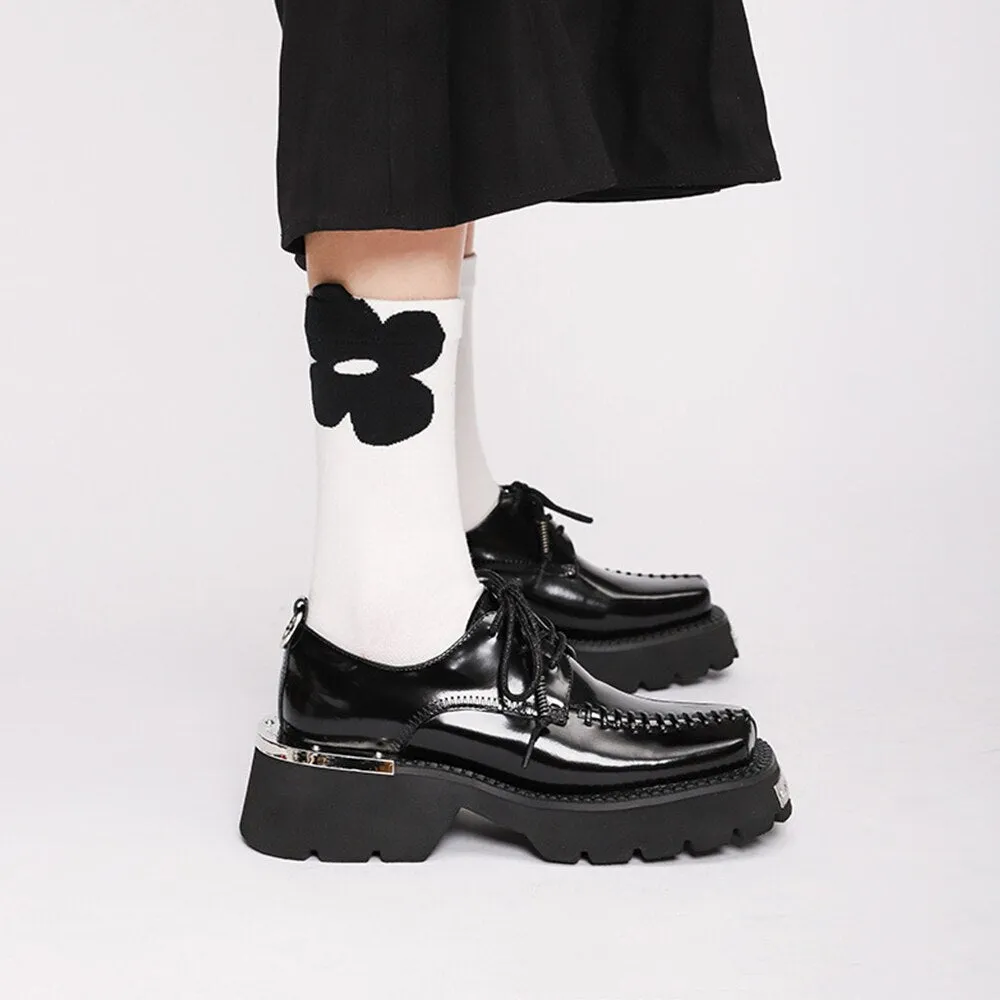 Women Retro Concise Mary Janes Platform British Style Shoes