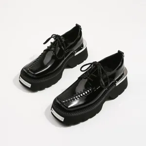 Women Retro Concise Mary Janes Platform British Style Shoes
