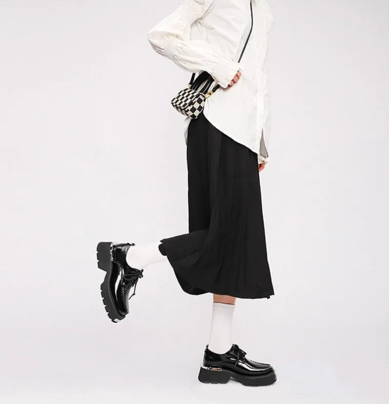 Women Retro Concise Mary Janes Platform British Style Shoes