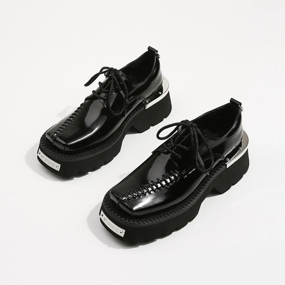 Women Retro Concise Mary Janes Platform British Style Shoes
