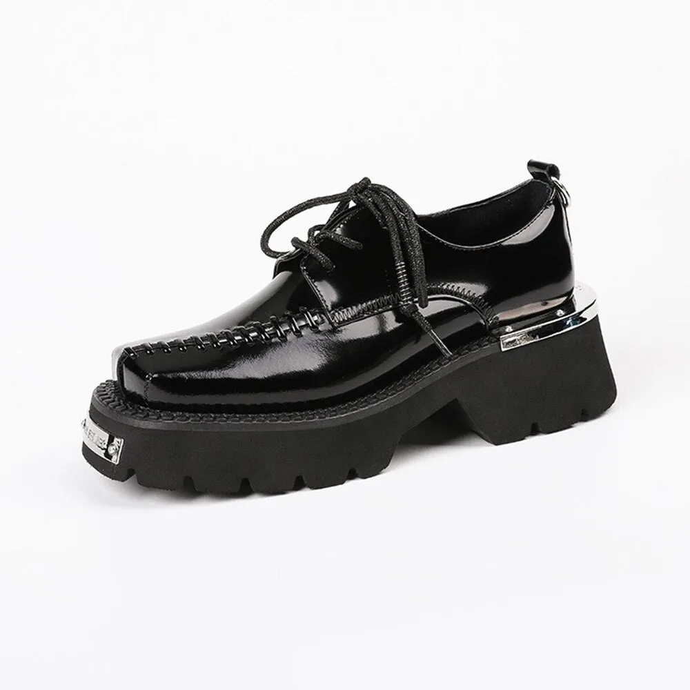 Women Retro Concise Mary Janes Platform British Style Shoes